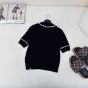 LV Beaded Trim Knit Top 