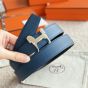 Hermès Panache belt buckle & Reversible leather strap 32 mm