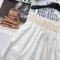 Hermès High-waisted smocked skirt