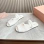 MIU MIU Ruches nappa leather sandals