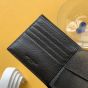 YSL SAINT LAURENT PARIS EAST/WEST WALLET WITH COIN PURSE IN GRAIN DE POUDRE LEATHER