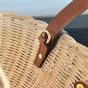 Celine TEEN COUFFIN IN WICKER AND NATURAL CALFSKIN