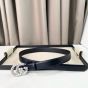Gucci GG Marmont thin belt with crystals
