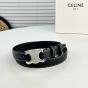 Celine Medium Triomphe Belt in Taurillon Leather
