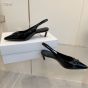 CELINE ALMA TRIOMPHE SLINGBACK in PATENT CALFSKIN