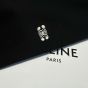 Celine loose triomphe hoodie in cotton and cashmere