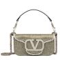 VALENTINO GARAVANI LOCÒ EMBROIDERED SMALL SHOULDER BAG