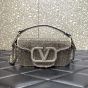 VALENTINO GARAVANI LOCÒ EMBROIDERED SMALL SHOULDER BAG