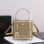 Prada Panier satin bag with crystals