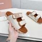 MIU MIU Canvas slides
