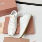 MIU MIU Plume nappa leather sneakers
