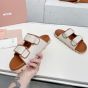 MIU MIU Canvas slides