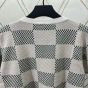LV Damier Jacquard Short-Sleeved Crewneck