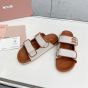MIU MIU Canvas slides