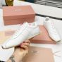 MIU MIU Plume nappa leather sneakers
