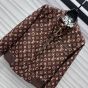 LV Reversible Botanical Print Bomber Jacket 