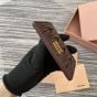 MIU MIU Matelassé nappa leather card holder