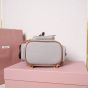 MIU MIU Canvas and leather backpack