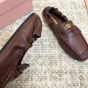 MIU MIU Ruches nappa leather loafers