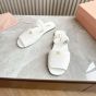 MIU MIU Ruches nappa leather sandals