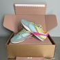 MIU MIU Gymnasium technical fabric and suede sneakers