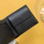 YSL SAINT LAURENT PARIS EAST/WEST WALLET WITH COIN PURSE IN GRAIN DE POUDRE LEATHER