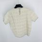 Gucci Wool and lamé check jacquard top