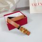 Valentino REVERSIBLE VLOGO SIGNATURE BELT IN GLOSSY CALFSKIN 