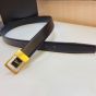 YSL LA 66 BUCKLE BELT IN LACQUERED LEATHER