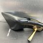 YSL LEE SLINGBACK PUMPS IN GLAZED LEATHER