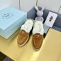 Prada Suede and shearling slippers
