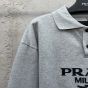 Prada Long-sleeved cotton polo shirt