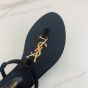 YSL Cassandra sandals in patent leather