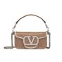 VALENTINO GARAVANI LOCÒ EMBROIDERED SMALL SHOULDER BAG