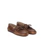 MIU MIU Unlined bleached leather boat shoes