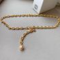 LOEWE Donut chain belt in brass