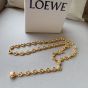LOEWE Donut chain belt in brass