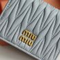 MIU MIU Small matelassé nappa leather wallet