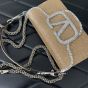 VALENTINO GARAVANI LOCÒ EMBROIDERED SMALL SHOULDER BAG