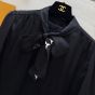LV Monogram Accent Lavallière Blouse 
