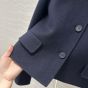 Prada Embroidered single-breasted cashgora jacket
