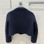 Prada Embroidered single-breasted cashgora jacket