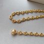 LOEWE Donut chain belt in brass