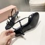 MIU MIU Patent leather sandals with buckles