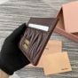 MIU MIU Matelassé nappa leather card holder