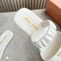 MIU MIU Ruches nappa leather sandals