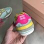 MIU MIU Gymnasium technical fabric and suede sneakers