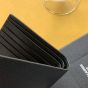 YSL SAINT LAURENT PARIS EAST/WEST WALLET WITH COIN PURSE IN GRAIN DE POUDRE LEATHER