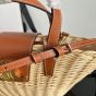 Celine TEEN COUFFIN IN WICKER AND NATURAL CALFSKIN