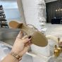 Valentino ROCKSTUD CALFSKIN LEATHER SLIDE SANDAL